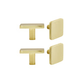 Inspire Keo Knob Set of 4 Pieces - Brushed Brass Matt